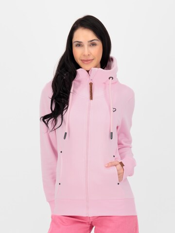 Alife and Kickin Sweat jacket 'Vivian AK' in Pink: front