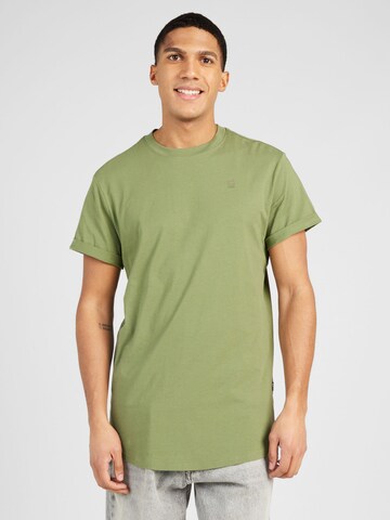 T-Shirt G-Star RAW en vert : devant