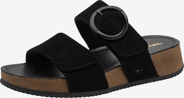 Tamaris Pantolette in Schwarz: Vorderseite