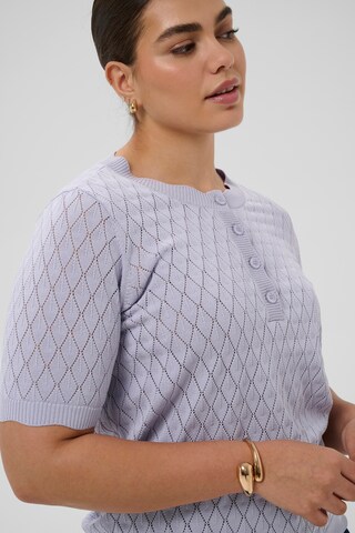 KAFFE CURVE Sweater 'Birthe' in Purple