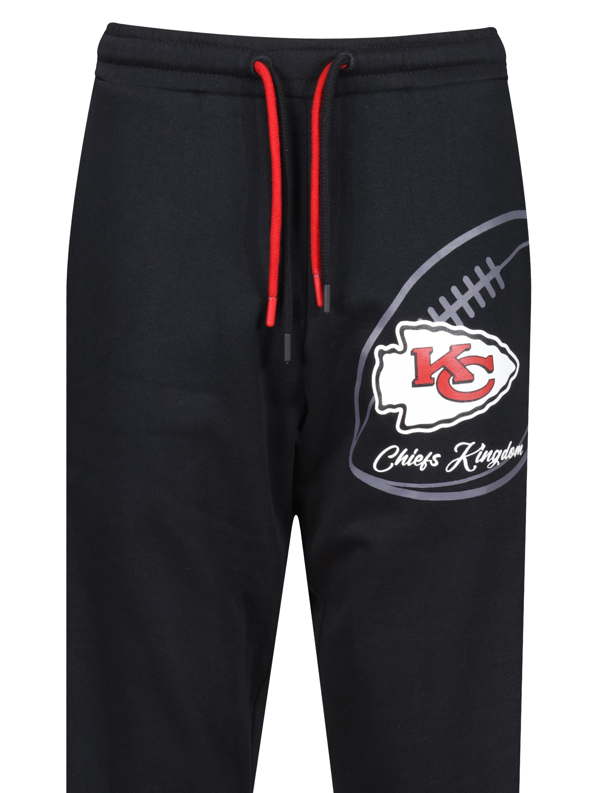 Recovered Tapered Sports trousers 'NFL Chiefs Kingdom' in Black