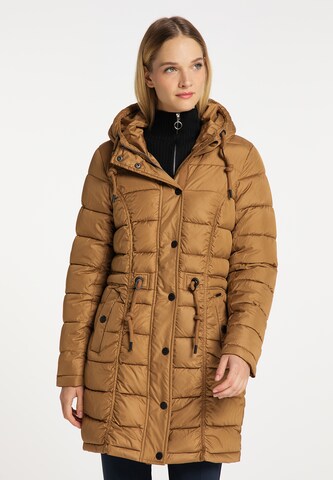 DreiMaster Klassik Winter Parka in Beige: front