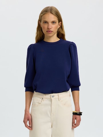 SELECTED Sweatshirt 'SLFTenny' in Blue: front