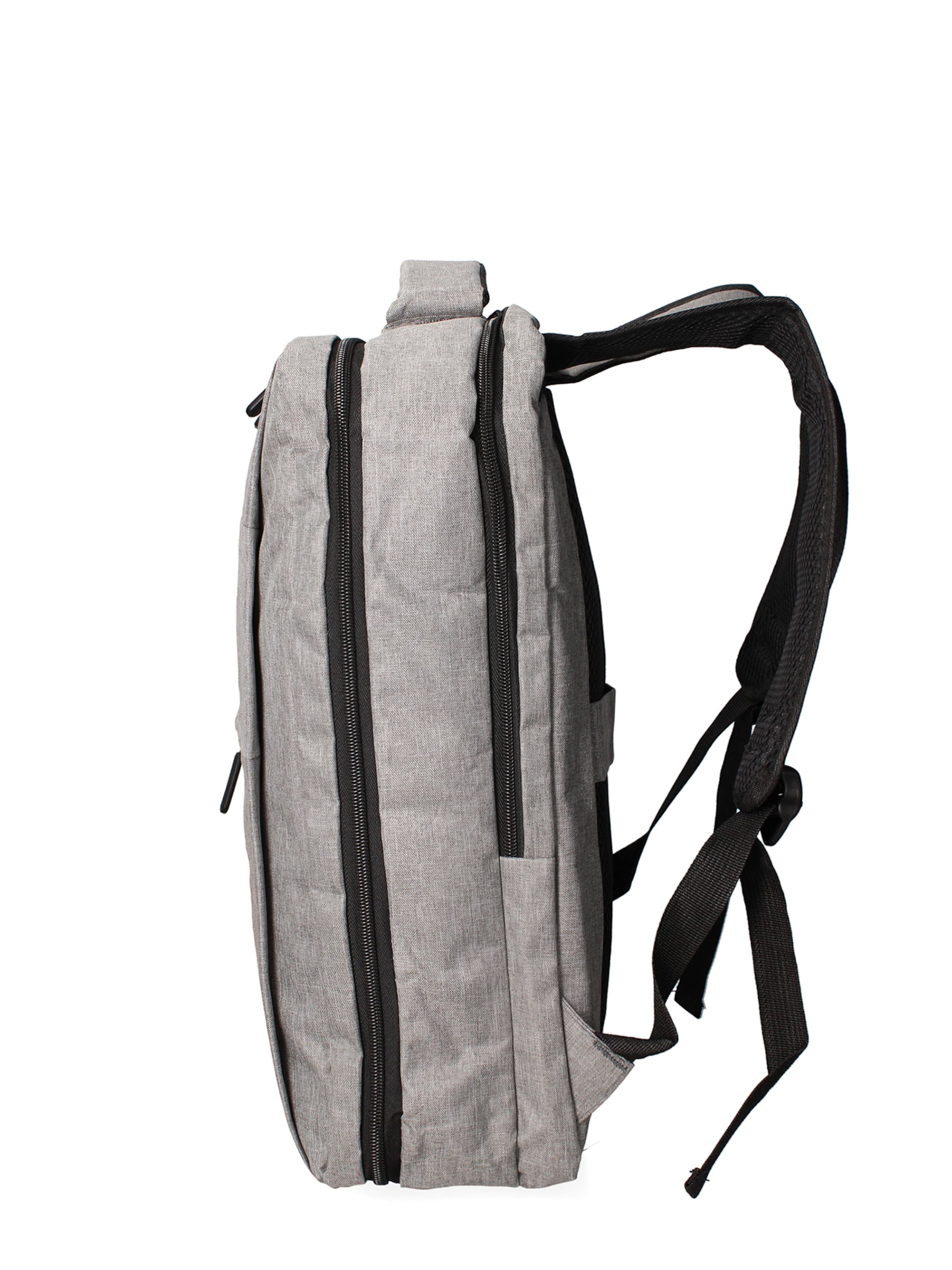 Zaino 'Zaino Unisex Nylon 100% con Zip e Tasche Multifunzionali - 30x43x13 cm' di B. Cavalli in grigio
