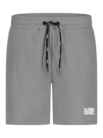 SUPERREBEL® GEAR Zwemshorts 'JOHNNY' in Grijs: voorkant