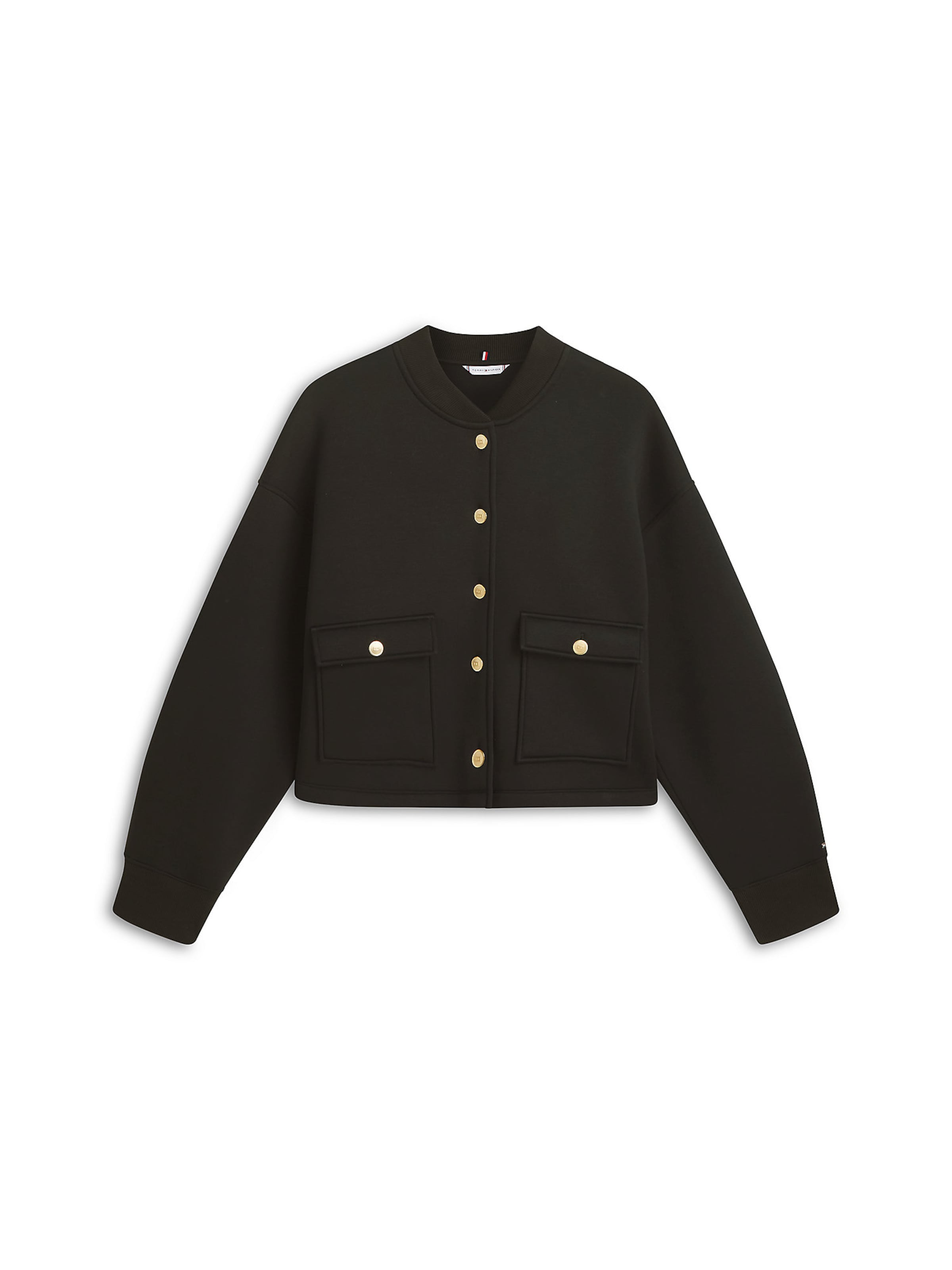 TOMMY HILFIGER Between-season jacket in Black: front