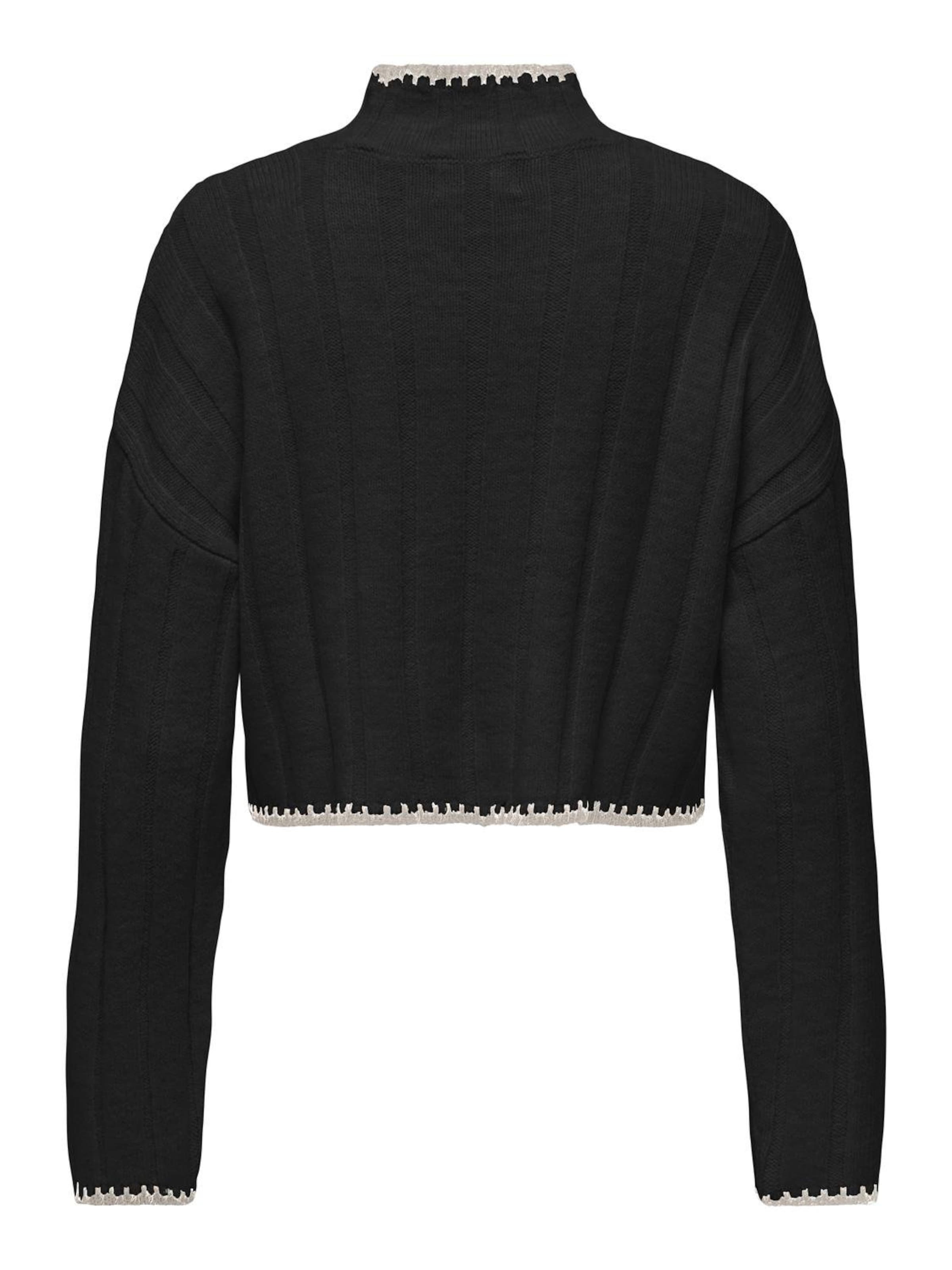 ONLY Pulover 'ONLChick Stitch' | črna barva