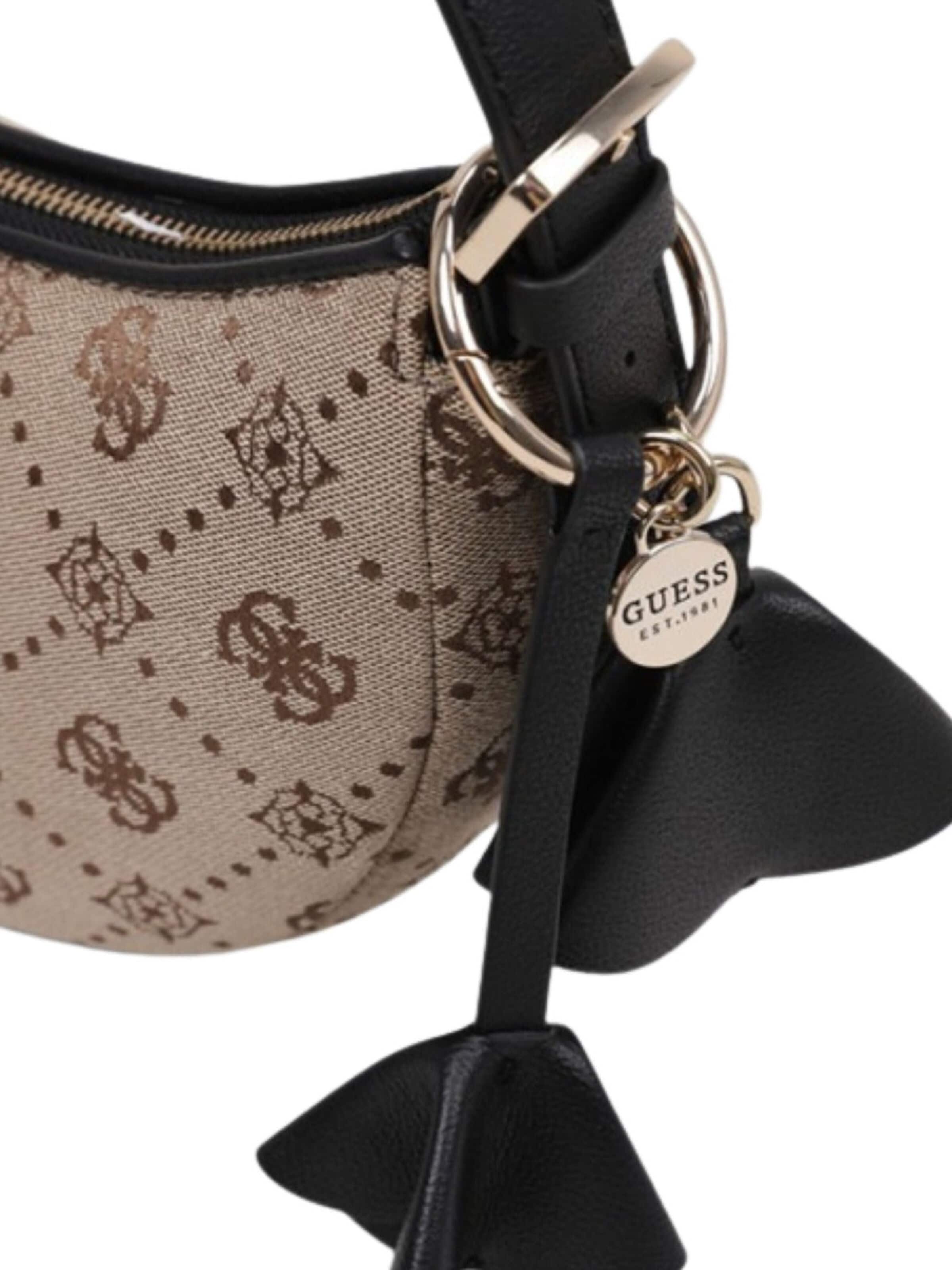 GUESS Válltáskák 'Guess Sac Bandoulière Katie Latte Logo/Black' - fekete