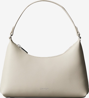 Calvin Klein Shoulder Bag in White: front