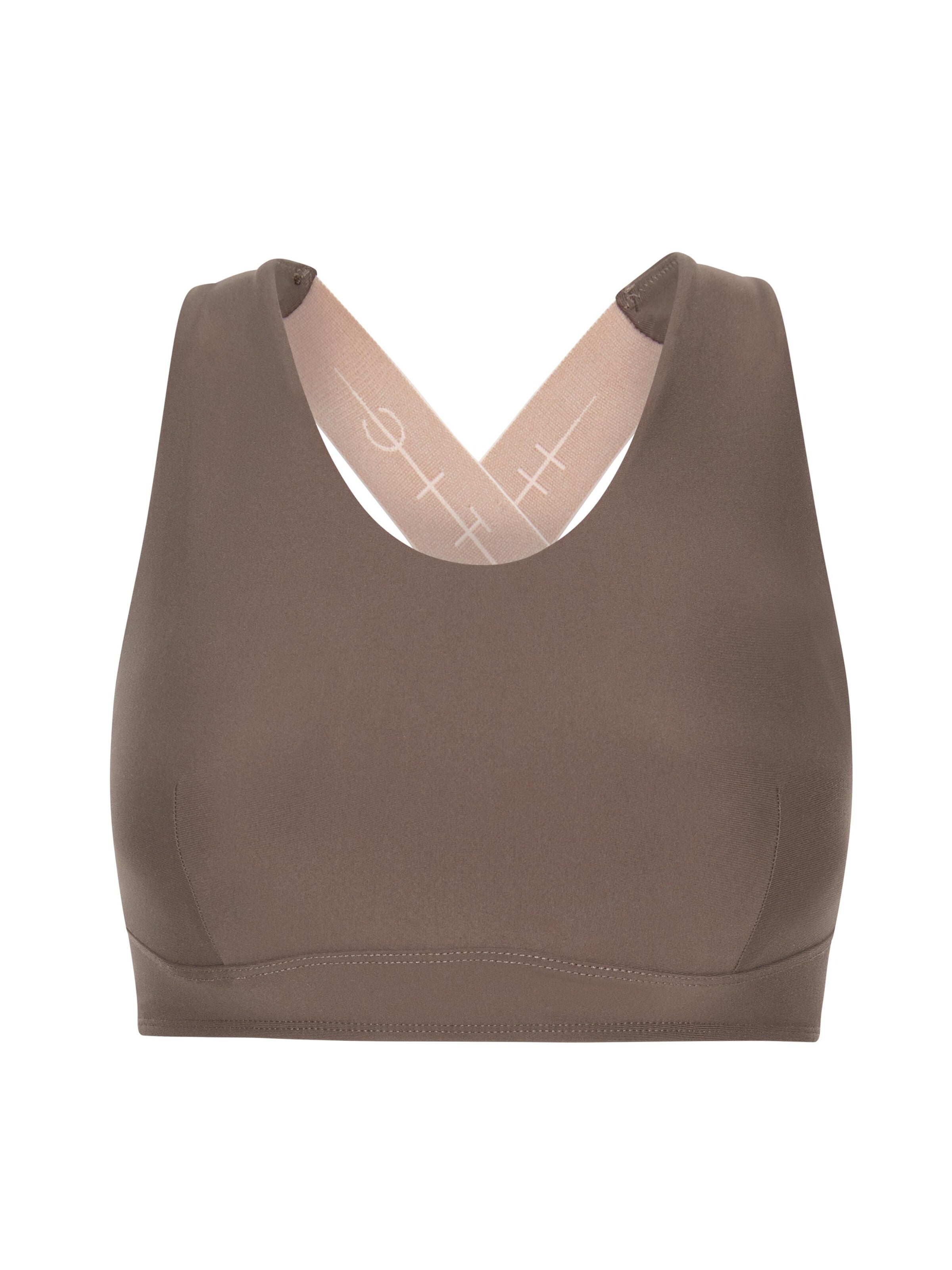 High support Soutien-gorge de sport 'Arolla' Horizon Athletic en marron : devant