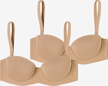 Soutien-gorge ' Bandeau mit Schale - Unique Micro ' SCHIESSER en beige : devant