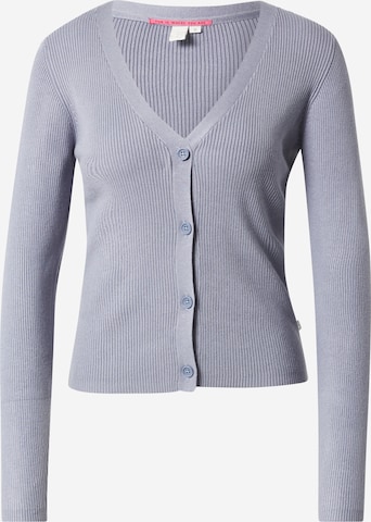 QS Knit Cardigan in Blue: front