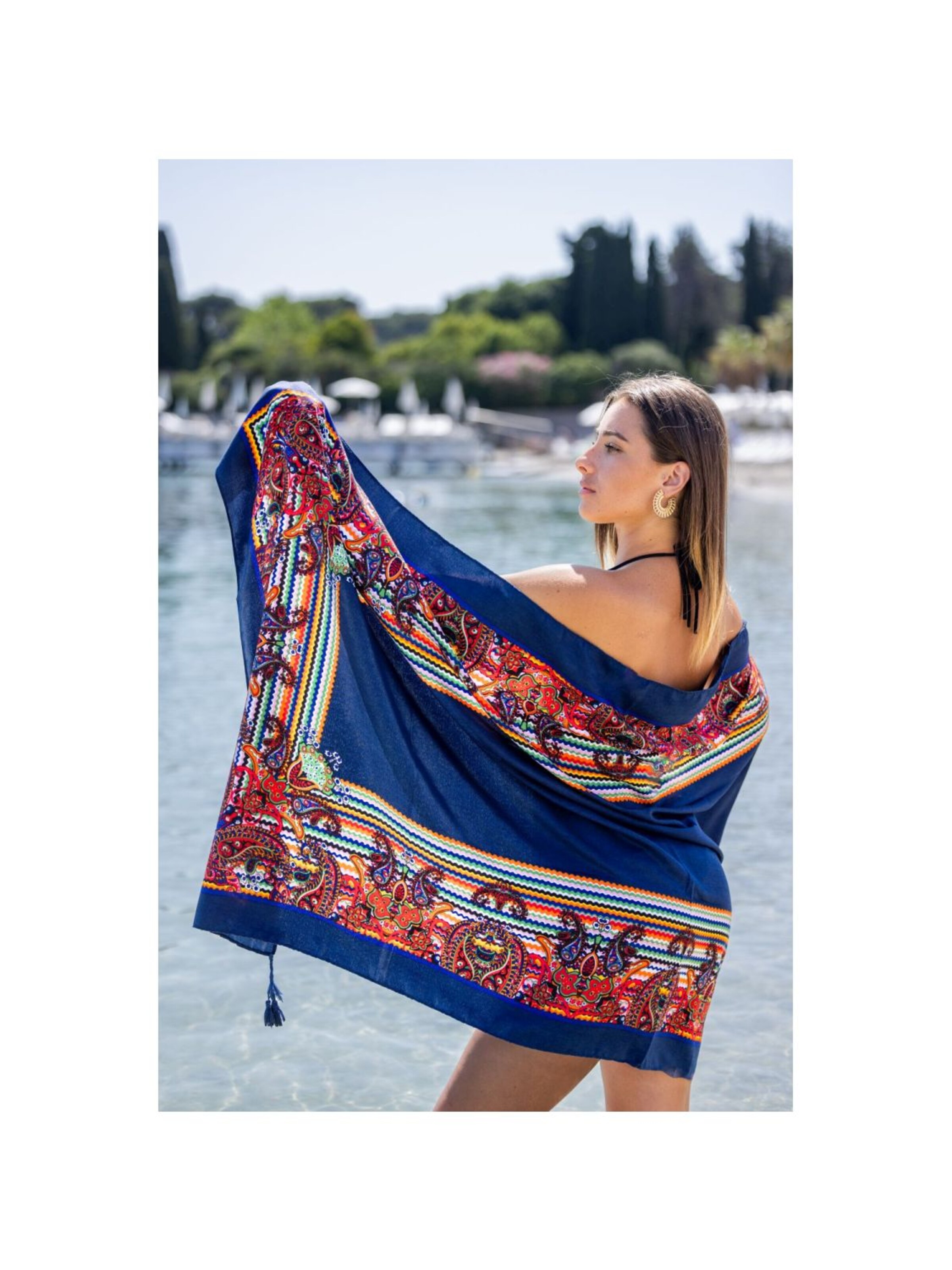 alberto cabale - Vestido de playa 'GIASMINA' en azul