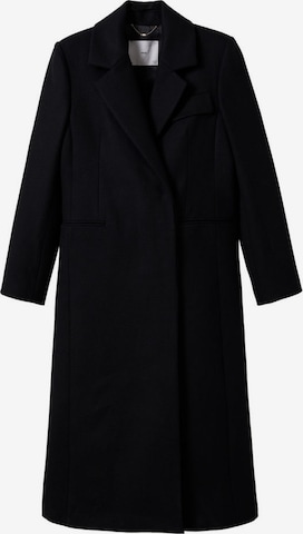 MANGO Between-Seasons Coat 'Frison' in Black: front