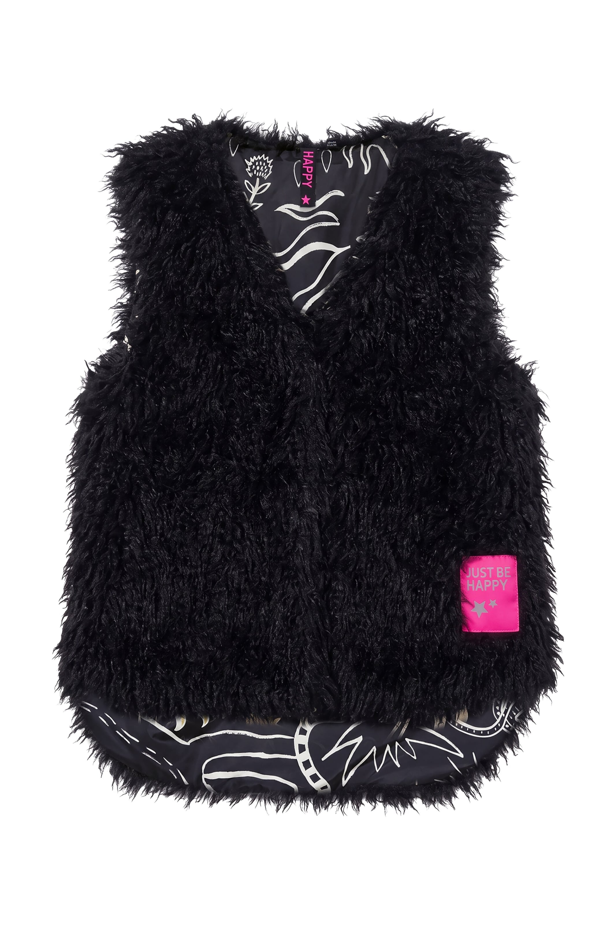 Angel of Style Weste in Schwarz: Vorderseite