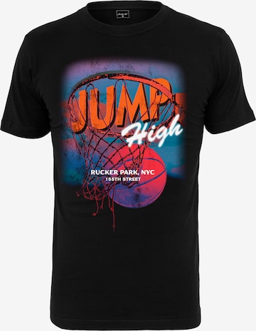 Mister Tee - Camisa 'Jump high' em preto: frente