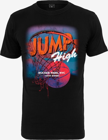 Mister Tee Shirt 'Jump high' in Zwart: voorkant