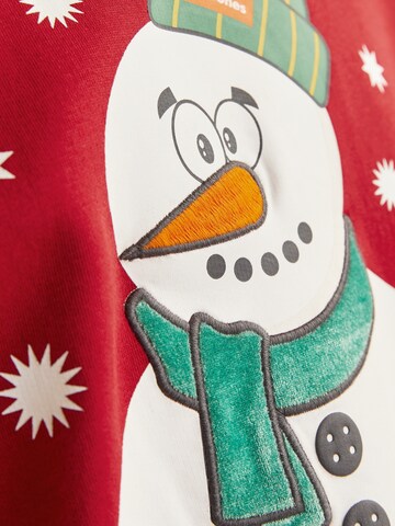 Felpa 'JJXmas Jolly' di JACK & JONES in rosso