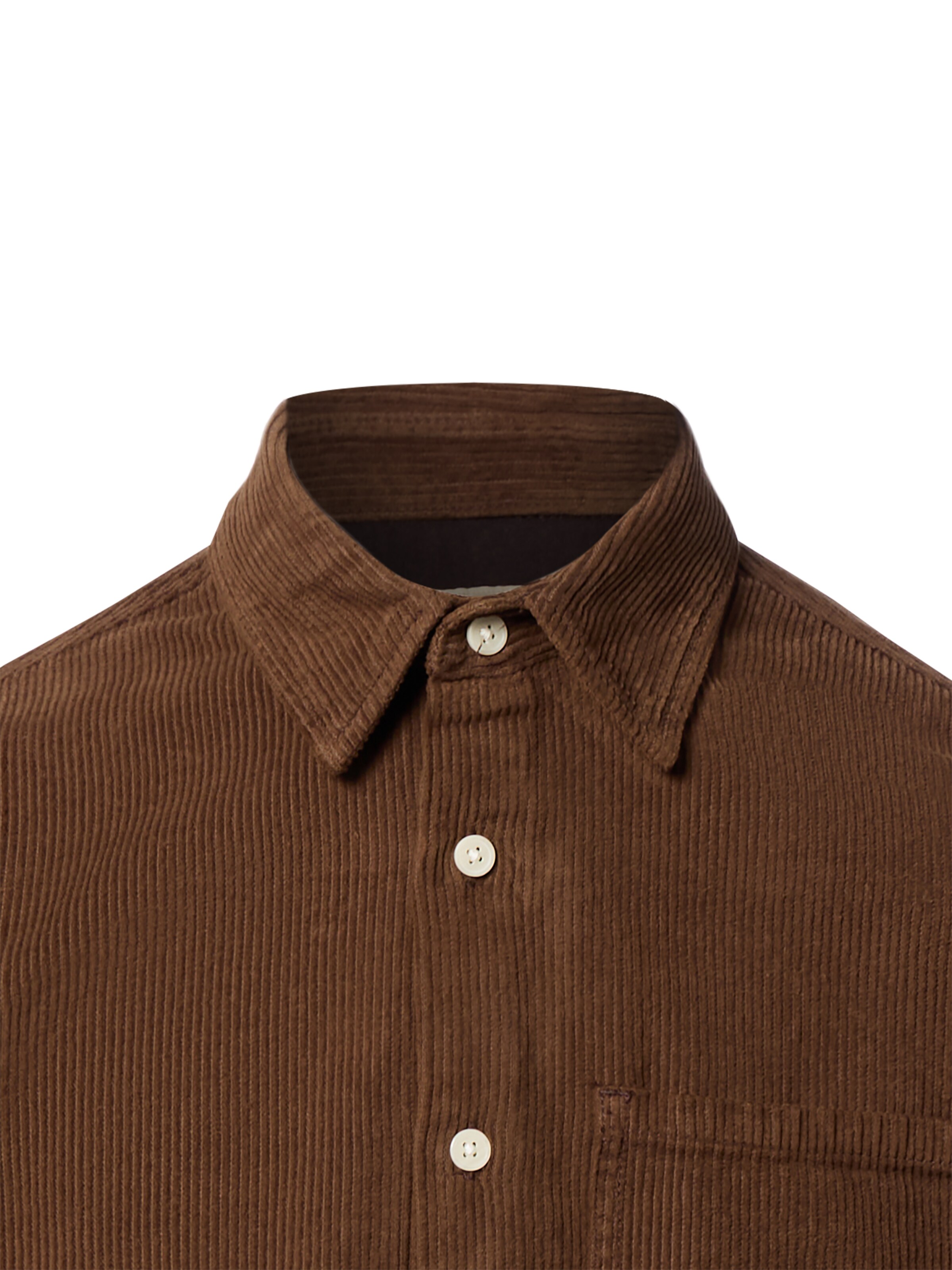 Redefined Rebel Regular fit Button Up Shirt ' Wes ' in Brown