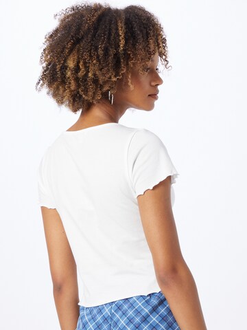 Monki - Camiseta en blanco