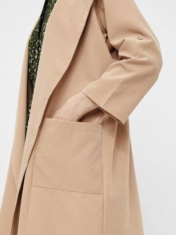 PIECES Between-Seasons Coat in Beige