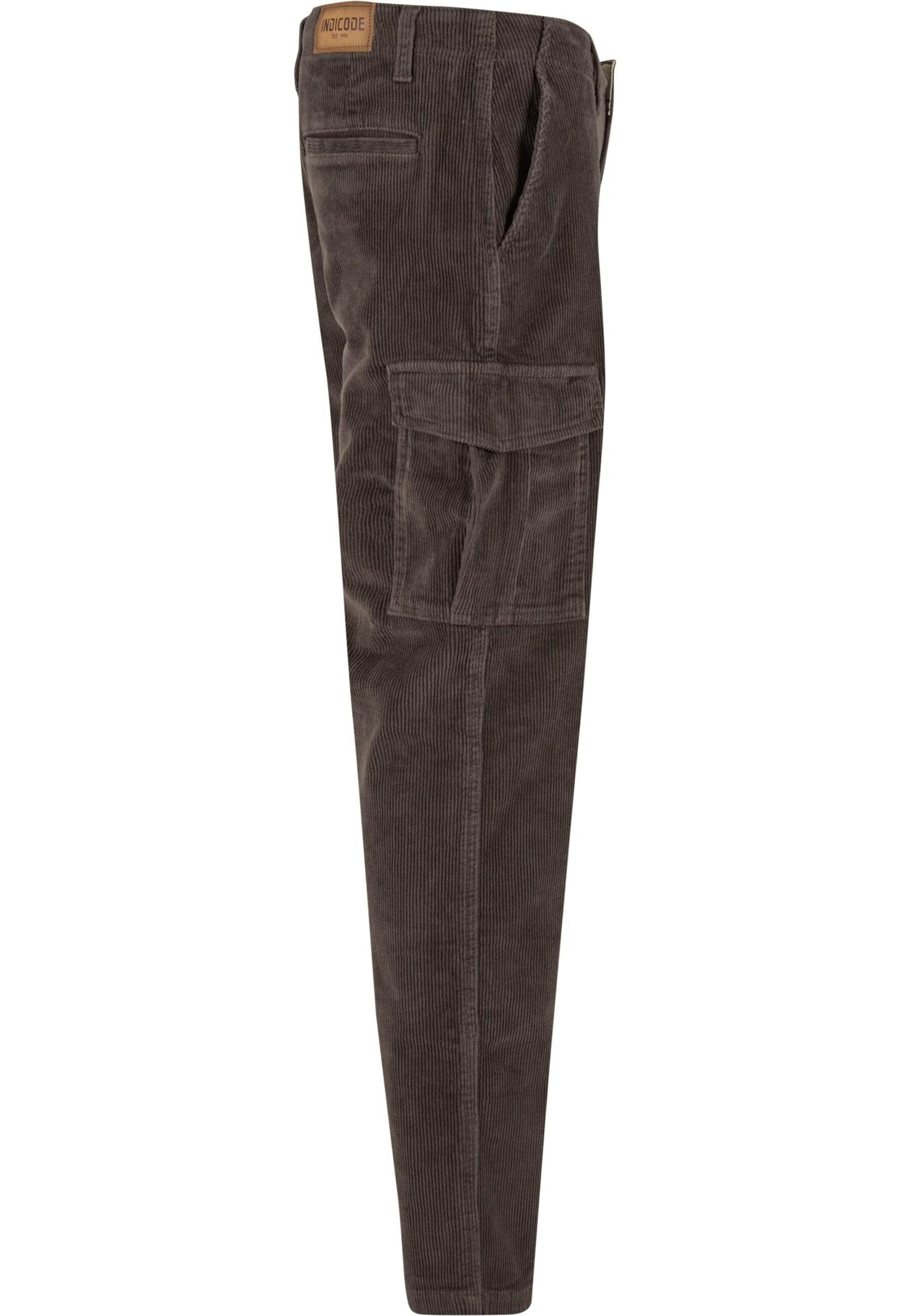 INDICODE JEANS Regular Trousers 'Jamo' in Brown