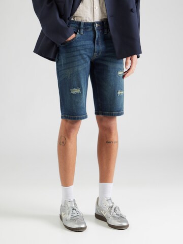 zils INDICODE JEANS Standarta Džinsi 'Kaden Holes': no priekšpuses