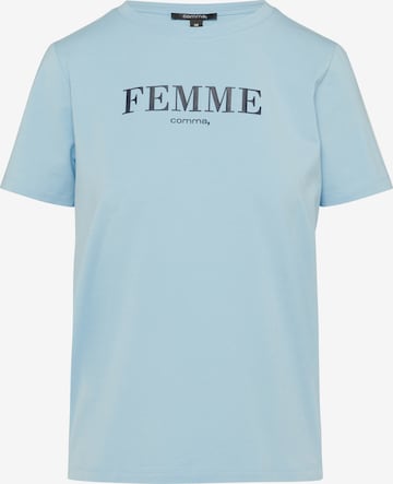 COMMA Koszulka w kolorze niebieski: przód