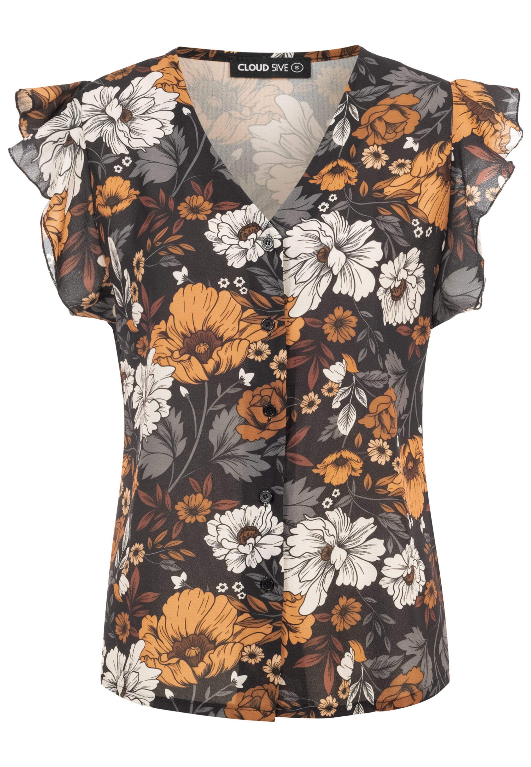 Chemisier Cloud5ive en noir : devant