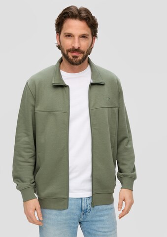 s.Oliver Sweatjacke in Grün: Vorderseite