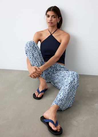 MANGO TEEN Regular Pants in Blue