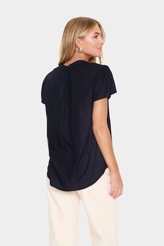 SAINT TROPEZ Bluse in Blau