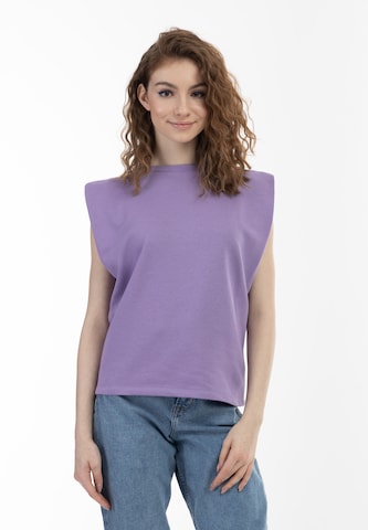 Sweat-shirt MYMO en violet : devant