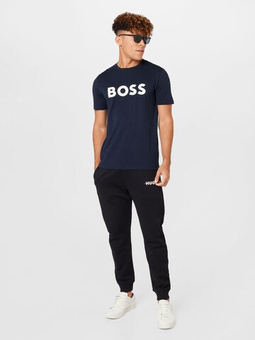 BOSS - Camisa 'Thinking 1' em azul