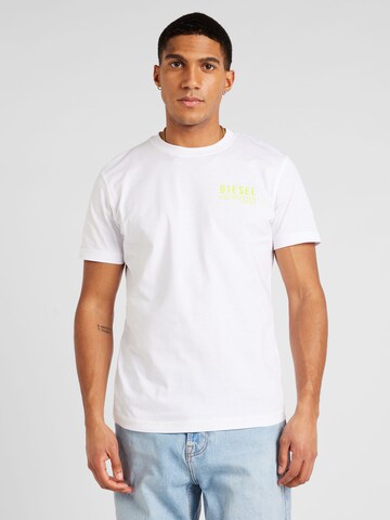 DIESEL T-shirt 'DIEGOR' i vit: framsida