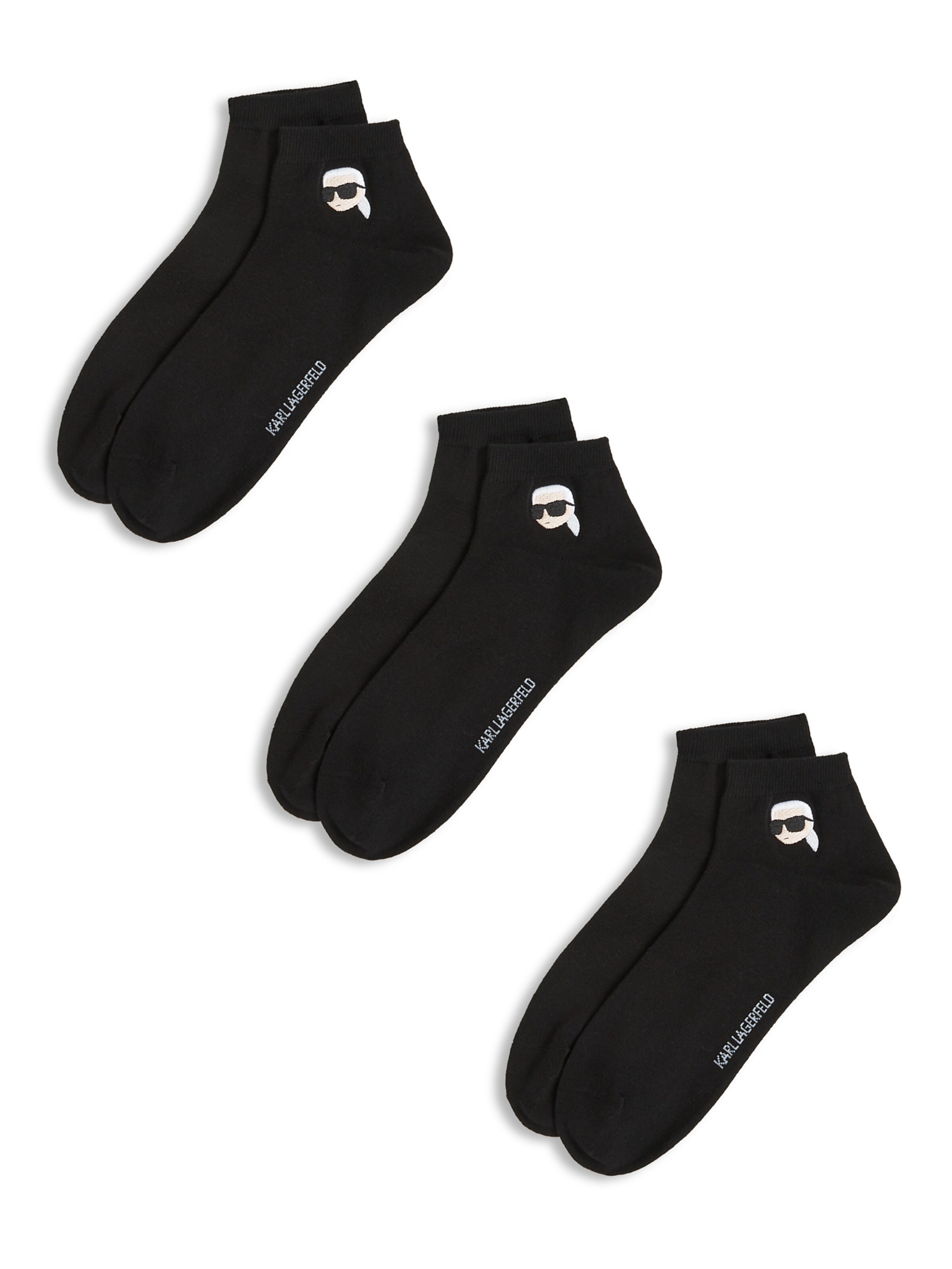 Karl Lagerfeld Къси чорапи в черно