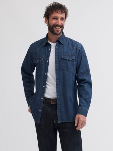 Coupe regular Chemise Portland Outerwear Company en bleu : devant