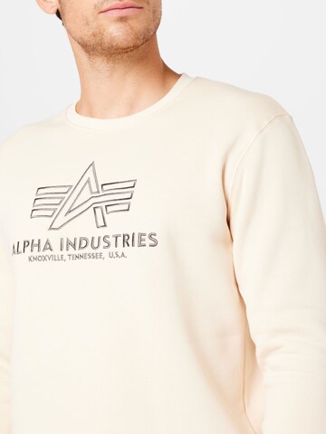 ALPHA INDUSTRIESSweater majica - bež boja