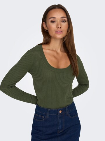 JDY Sweter w kolorze zielony