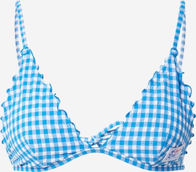 Sutien costum de baie Tommy Hilfiger Underwear pe albastru deschis / alb, Vizualizare produs