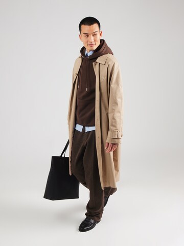 SELECTED Mikina 'SLHDAN' – hnědá