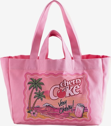 rožinė Next Paplūdimio krepšys 'Cherry Coke': priekis