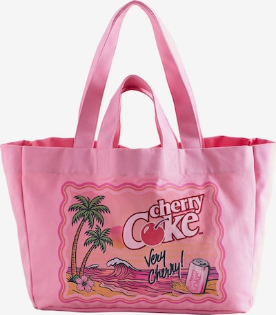 One Size dydžio Paplūdimio krepšys 'Cherry Coke' iš Next, spalva – žalia / šviesiai rožinė / raudona / juoda, Prekių apžvalga