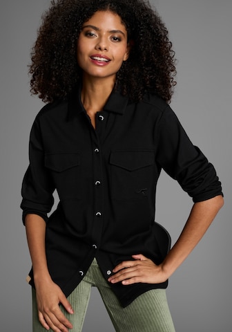 KangaROOS Between-Season Jacket in Black: front