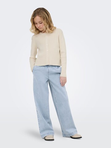 ONLY GIRLS Wide leg Jeans 'KOGDEIA' in Blauw: voorkant