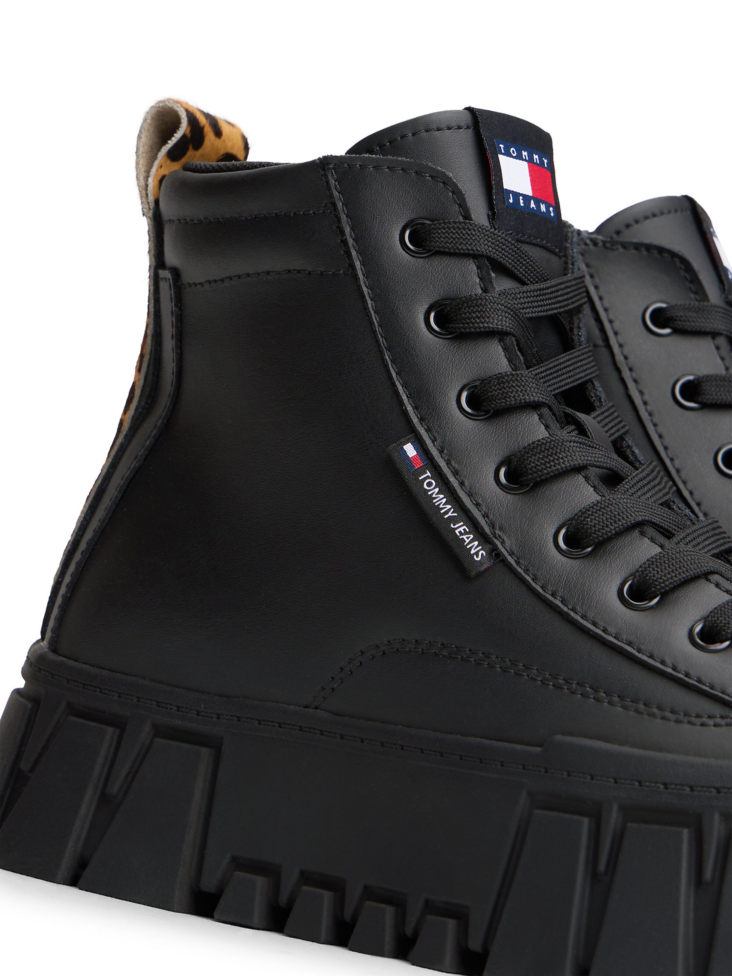 Tommy Jeans High-Top Sneakers in Black
