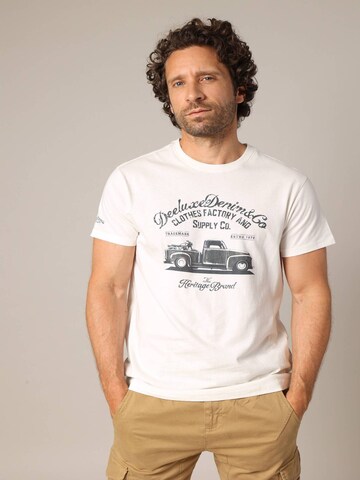 Deeluxe Shirt 'TRUCK ' in Wit: voorkant