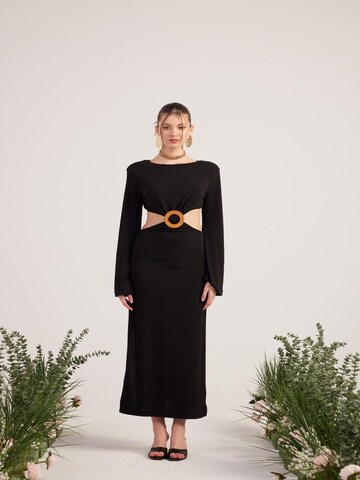 Robe HOLLY LOLLY en noir : devant