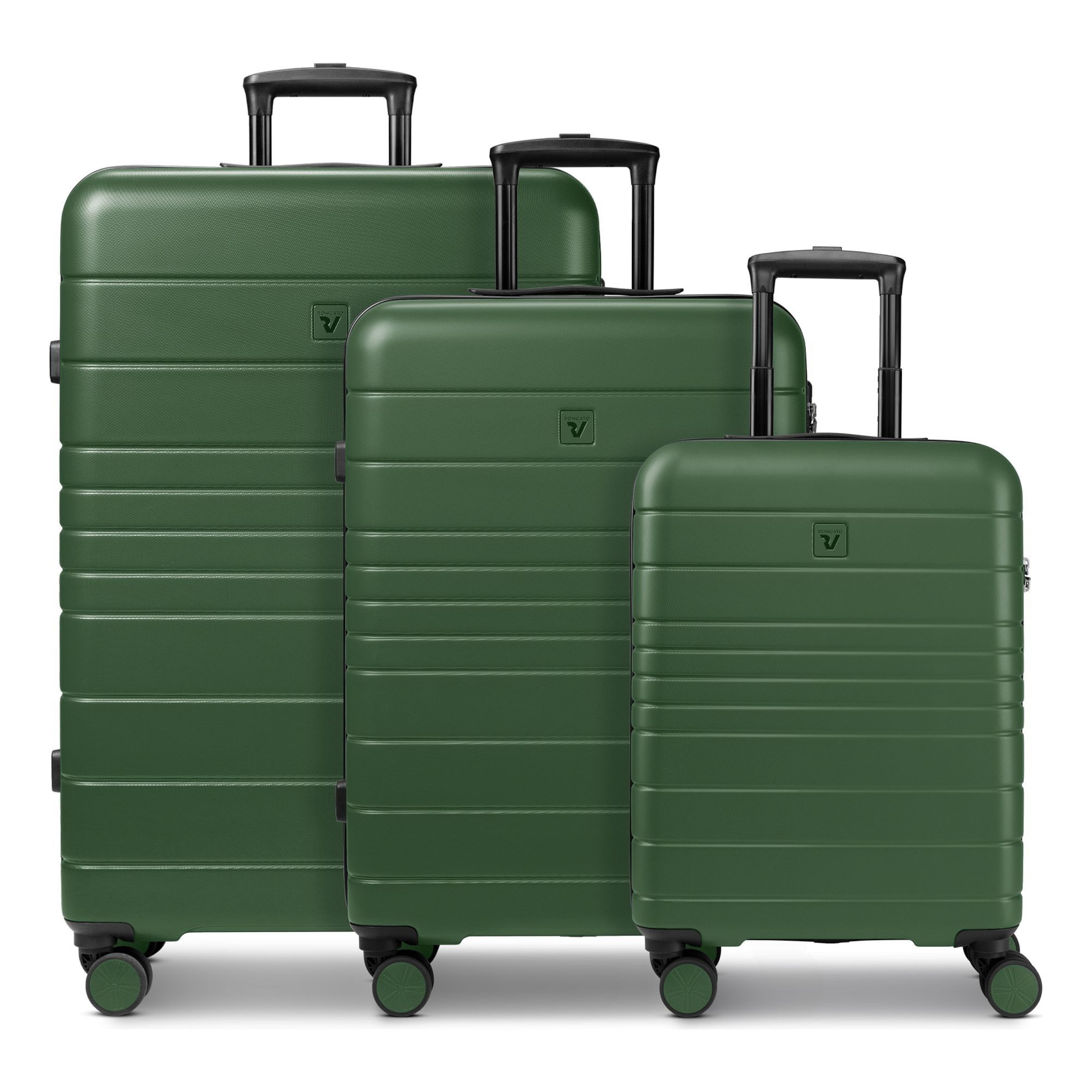 Roncato Suitcase Set 'Baseliner' in Green: front