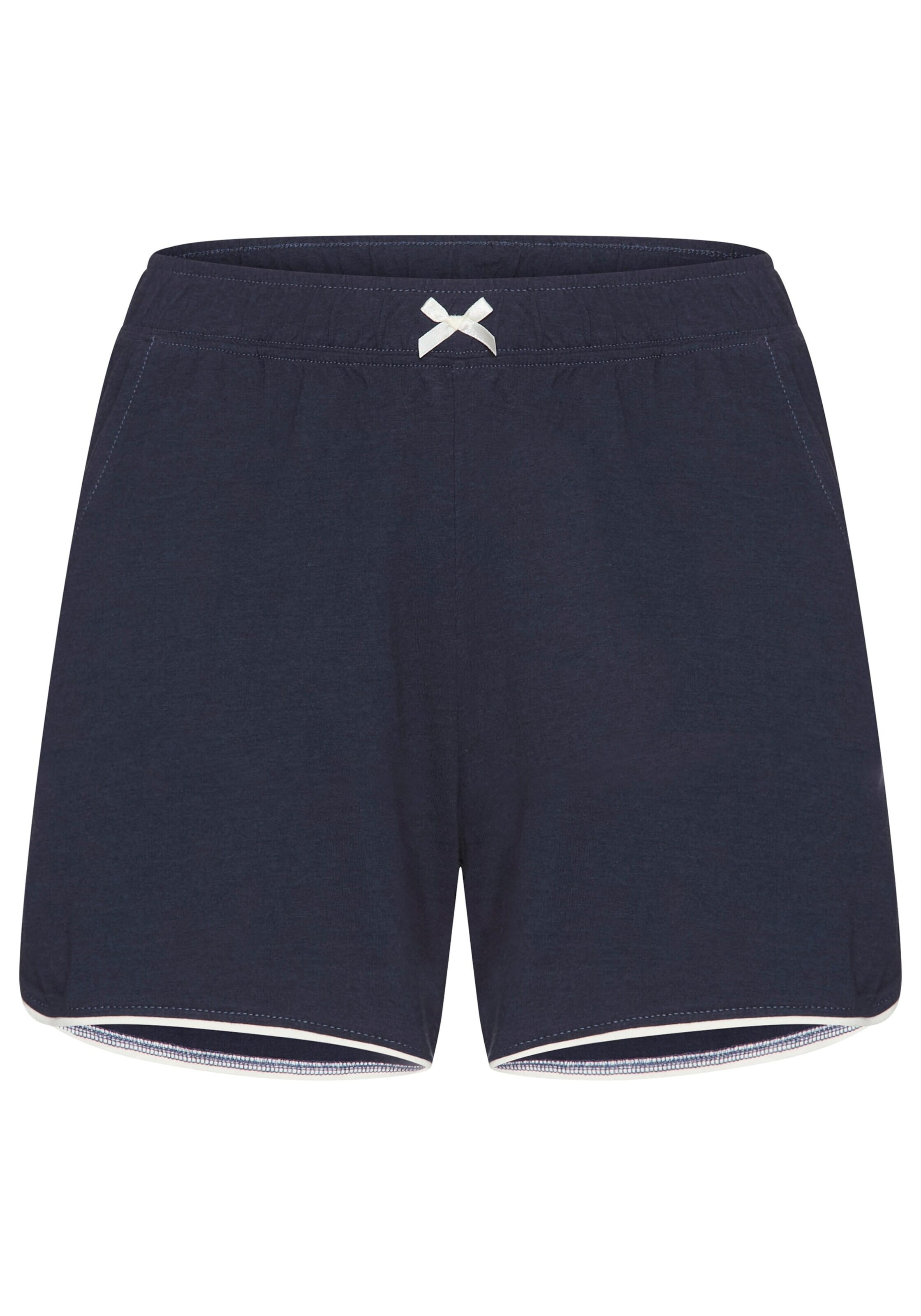 Pantaloni de pijama de la LASCANA pe negru: față